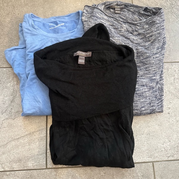 Bundle of Maternity/Nursing Tops - Black, Blue, Gray - Picture 1 of 1